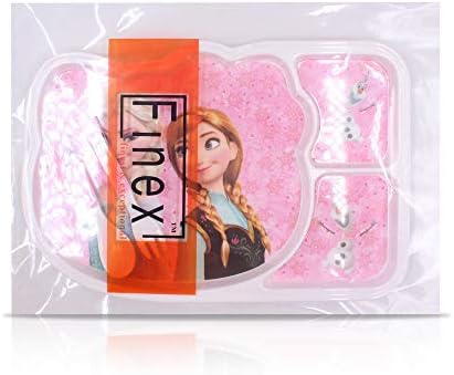 FINEX - Комплект от 3 розови замразени ястия на принцеса Елза и Анна за хранене, комплект за хранене - Храна, определени с тарелочной