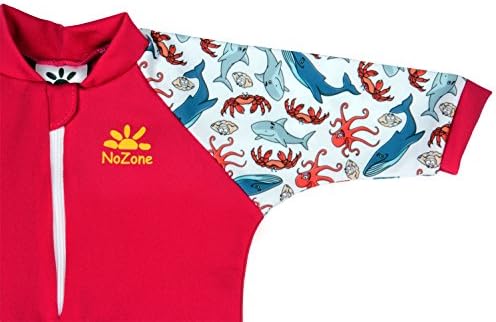 Детски бански Nozone Fiji със защита От слънцето, Двоен цип, UPF 50+