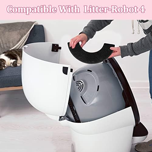 Сменяеми филтри 6 бр., Съвместими с Легло-Робот 4th - Самопочистваща Кутия за котешки тоалетни Смяна на филтър
