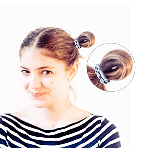 24 Бр. Гривни-Дъвка за коса в стил Бохо, Еластични Плетени Дъвка за коса за жени/Момичета, На 4 еластични ленти