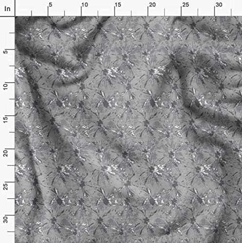 Сив памучен вуалевая плат Soimoi, кърпа с принтом под формата на батика, ширина 1 ярд 56 инча