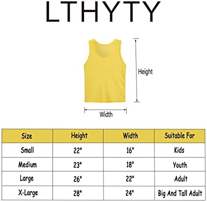 LTHYTY 12 Опаковки Тренировъчен Жилетка / Командни Майок За тренировка / Спортни Пинни / Тренировъчни майок / Футболни Нагрудников