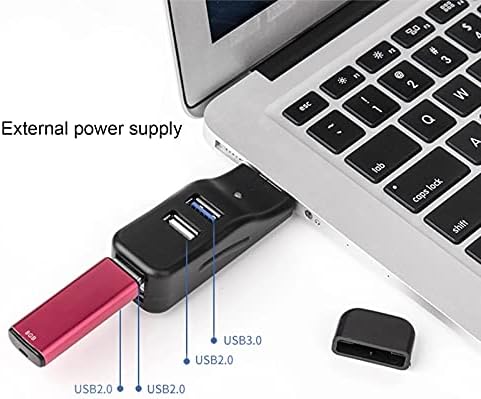 SJYDQ USB 3.0 HUB 2,0 ХЪБ 4-портов USB Сплитер, Удължител за Няколко USB Кабел За Данни Hub Ивица на захранващ Адаптер USB-ХЪБ
