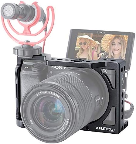 Алуминиева Защитна Камера Клетка за Зайче с Трехточечной Фиксирани Обвивка със Специална камера Sony A6400 VLOG