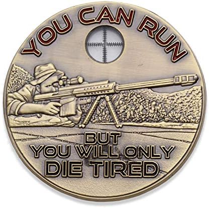 Монета на повикване снайперист - Монета на повикване Един изстрел, един убийство - Можете да бягат, но ти ще умреш просто