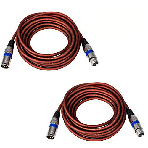 Yuyaokk 2 елемента 10-Крак Микрофон, кабел, Двойка Микрофонных кабели /XLR-XLR Кабел, 10-Крак XLR-штекерный XLR кабел 3-ПИНОВ