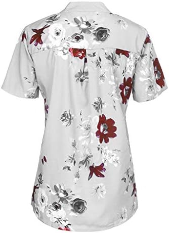 ZEFOTIM Цветни Потници за Жени 2023, Модерни Ежедневни Ризи с Копчета с Дълъг/Къс ръкав, Блуза