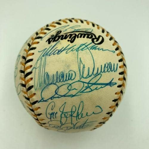1994 Мач на Звездите от Националната лига Отбор Подписа бейзболен договор Бари Бондс PSA DNA COA - Бейзболни топки с автографи