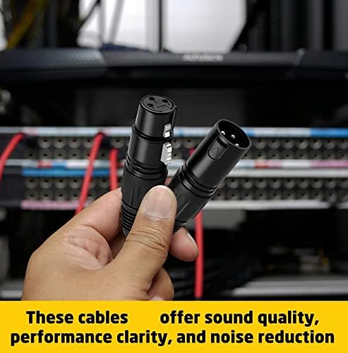 Корпоративна Балансиран кабел за микрофон с XLR 3-пинов конектор Pro е съвместим с вокальным микрофон Shure SM58-LC,