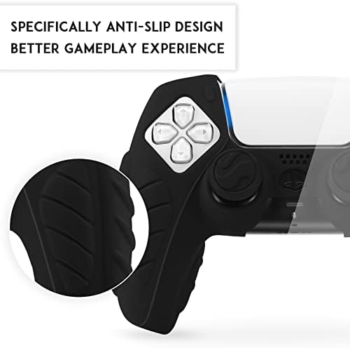 Противоскользящий калъф за контролера SIKEMAY PS5, Мек Силиконов Защитен Калъф за контролера Playstation 5, Калъф за контролера PS5 за безжичен контролер за Playstation 5 DualSense, 2 опак