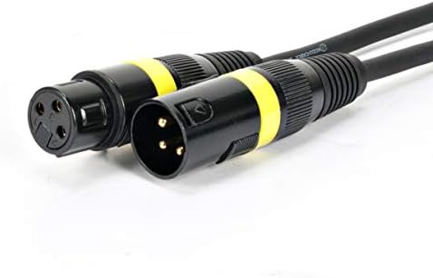 Кабел Accu 10 фута 3-пинов кабел true dmx мощност от 110 Ома от край до край, за да се гарантира липсата на падане на