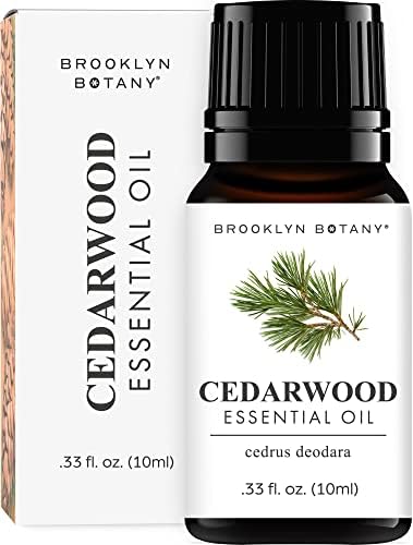 Етерично масло от кедрово дърво Brooklyn Ботаника – Чисто и Натурално Етерично масло Терапевтичен клас - Кедрово
