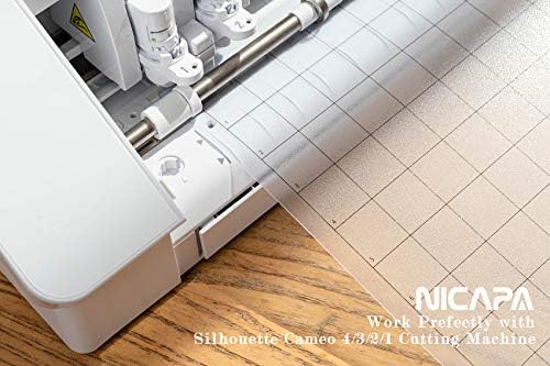 Nicapa Подложка за рязане със стандартна дръжка за Silhouette Cameo 4/3/2/1 (12x12 инча, 3 подложка) Стандартни