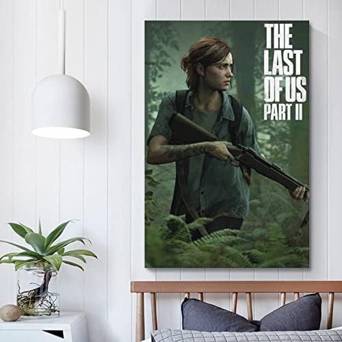 AAAG Игра Плакат на The Last of Us Плакат Ели Платно на 90-те Стена, Художествено Естетически Плакати 12x18 инча (30x45