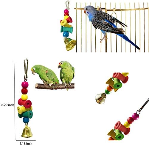 Играчки за птици, Играчки за папагали -14 опаковки Играчка за птици, на Папагали, Играчки за птици-папагали.Люлка