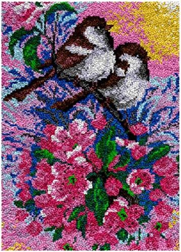 Yglnden Лапне Куката Комплект Килим САМ Наметала Калъф за Плетене на една Кука Ръкоделие Печатни Платно Декор за Деца,