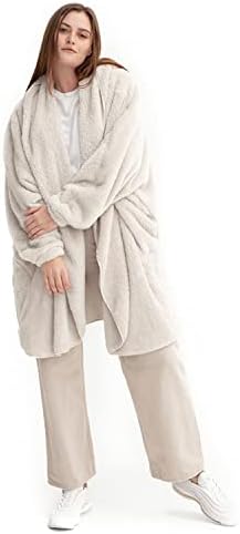 Халат от изкуствена кожа, без подплата, Shleepy - Лесно, много меко и топло одеяло за чорапи - Изработен от мек полиестер