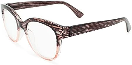 Оранжеви два цвята квадратни очила в Ретро стил за мъже и жени, които изглеждат модерно, с ясно зрение - Трайни ридеры