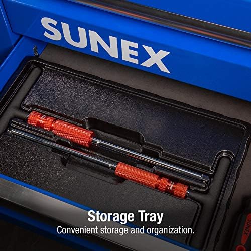 Набор от гаечных ключове Sunex 9727 с регулируема скорост на въртене Т-образна дръжка 1/4 инча и 3/8 инча, 2 бр.