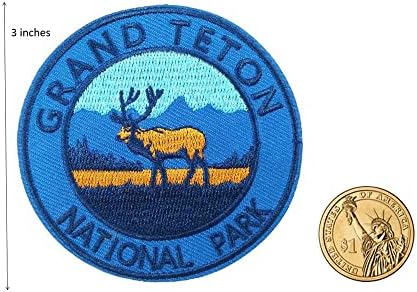 Сладък Нашивка Национален парк Гранд-Титон, Бродирани Желязо Нашивке, Спомен за туризъм на открито