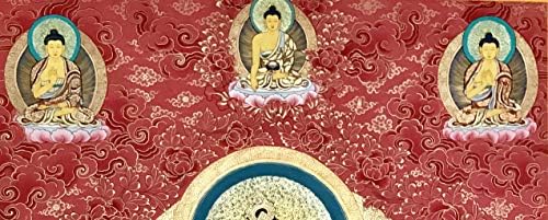Китайската Култура Тханка Висококачествена Ръчно Рисувани Живопис На Буда Тибетски Будистки Религии (Без Рамка)