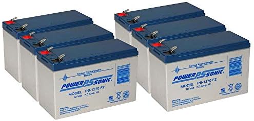 Акумулаторна батерия Sonic Power PS-1270 12 v 7 AH SLA. Клемма 250 F2 - 6 бр.