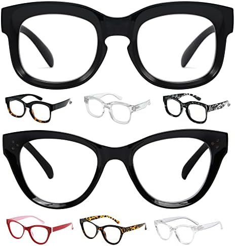 Eyekepper Спестете 10% на 4 опаковки женски очила за четене в голям размер, и 4 опаковки ридеров с дизайн на Котешко