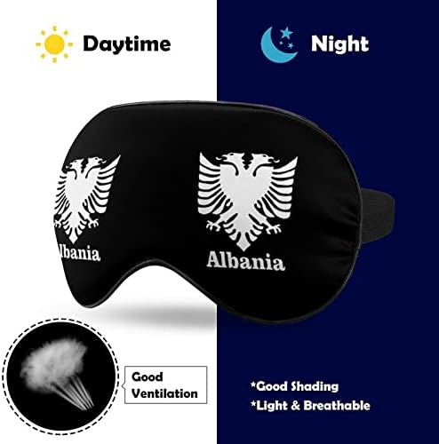 Мека Маска за очи Албания Eagle Ефективна Затеняющая Маска За Сън Удобна Превръзка на Очите с Еластична Регулируема