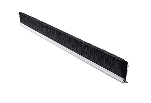 Метална четка Tanis Brush MB101284 с лека подложка от поцинкована стомана 7/16 инча, черна найлонова четина, с Обща дължина 7