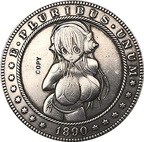 Скитник Никел 1890-Кубовая Монета в щатски Долари Морган Вид на Копия 79