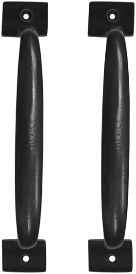 Врата копчето Maa Kamakhya Hardware Irathan от черно античния желязо (с черно прахово покритие) - Идва по 2 броя в опаковка