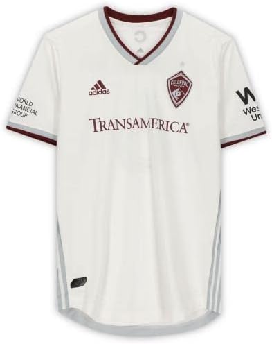 Коллен Уорнър Колорадо Рэпидз с автограф на мача -Използван бяла риза №32 на сезона MLS 2020 г. - Футболни фланелки с