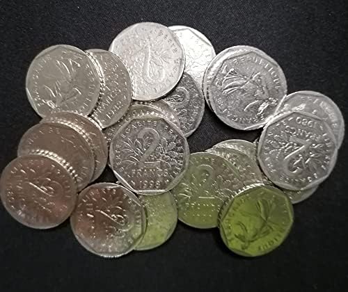 Европейският Набор от монети Монета Френска Монета в 2 Франка Никелова Монета Събиране на монети Богиня на Сеитба