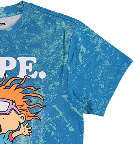 Мъжка тениска с изображение на Плаката с Анимационни герой на 90-те години на Nickelodeon с принтом под формата на