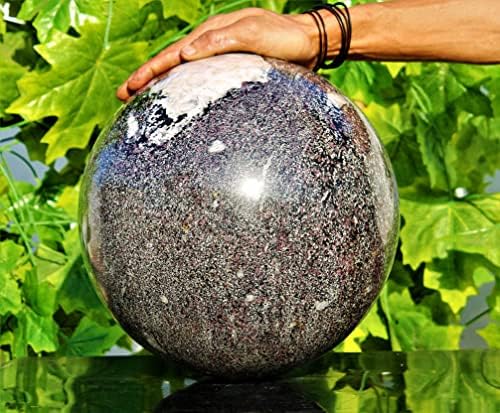 Чувствате Огромен Естествен Полиран Розов Рубин Шпинел Матрицата Кристални Каменна Сфера (11,2 / 33,5 кг) Исцеляющий Чакра