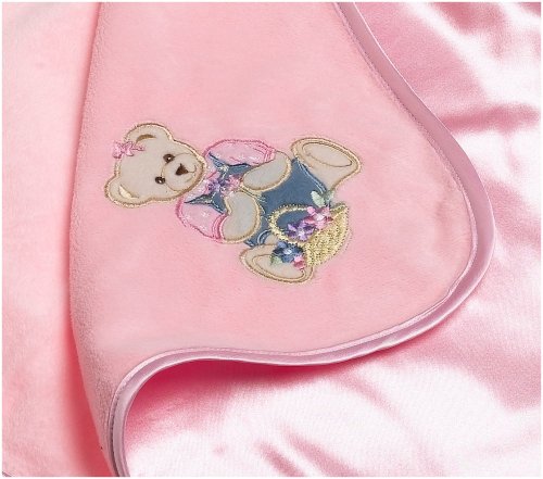 Одеало от микровельбоновой тъкан Springmaid Baby Цвят Bear розово