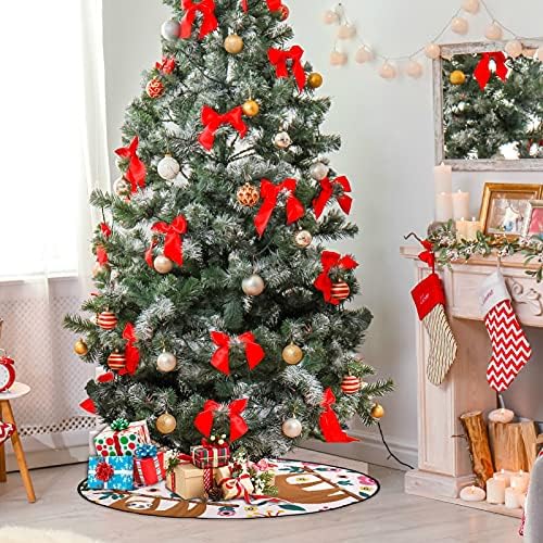 xigua Коледно Дърво Мат Сладък Ленивец Цвете Коледно Дърво Поставка Мат Коледно Дърво Пола Коледна празнична
