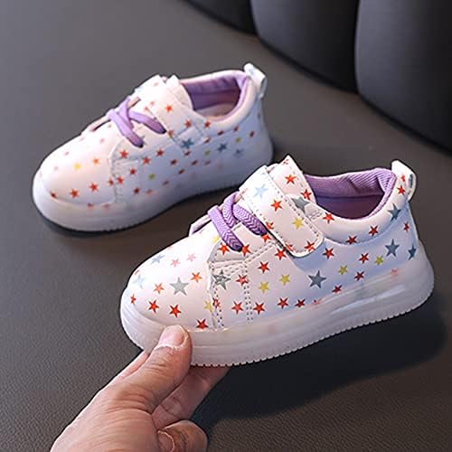 Обувки за малки момичета, детски спортни обувки с led подсветка, детска светещ обувки за момичета, детски