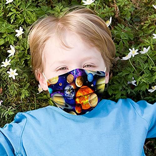 Детска маска за лице за Еднократна употреба 10 БРОЯ Цветни Кърпи за Момчета и Момичета с Хубави Принтом 3Ply Earloop