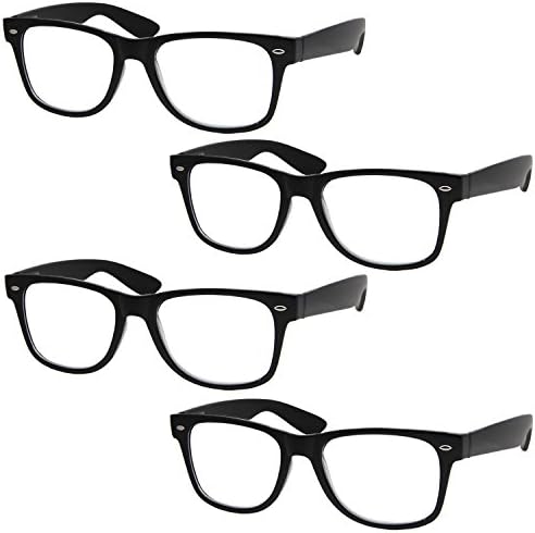 grinderPUNCH 4 Чифт Луксозни Очила за четене на Пружинном окачени Стилни Ридеры с Кратно увеличение
