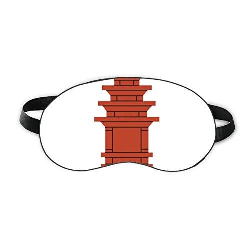Южна Корея Кула От Червени Тухли Sleep Eye Shield Мека Нощна Превръзка На Очите Козирка