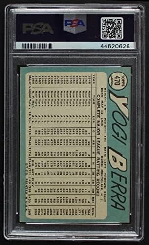 1965 Topps 470 Йога Берра Ню Йорк Метс (Бейзболна картичка) PSA PSA 6.00 Метс