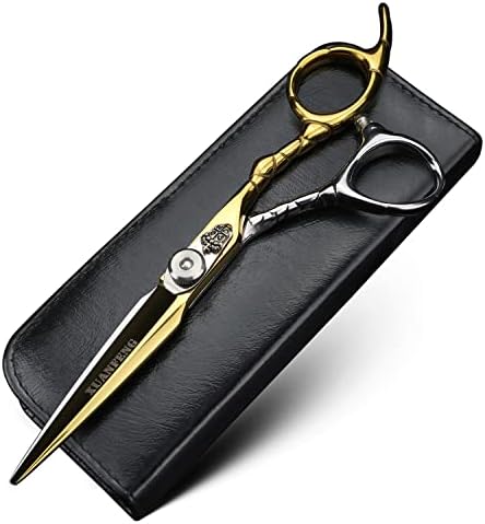 Ножици за коса BlackGold 6 инча от стомана JP440C подходящи за семеен подстригване на коса, професионални