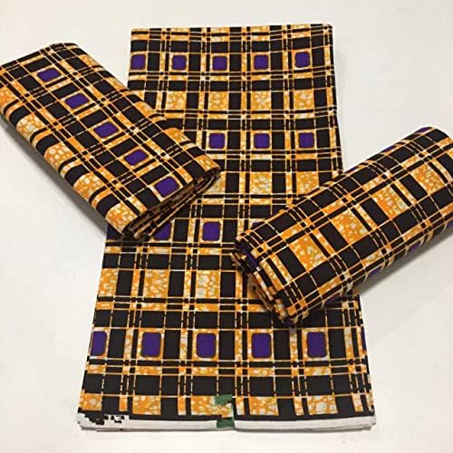 Африканска плат с восъчен принтом, памук, Нигерия, Анкара, материали за булчински рокли, 6 ярда, истинска loincloth с восъчен