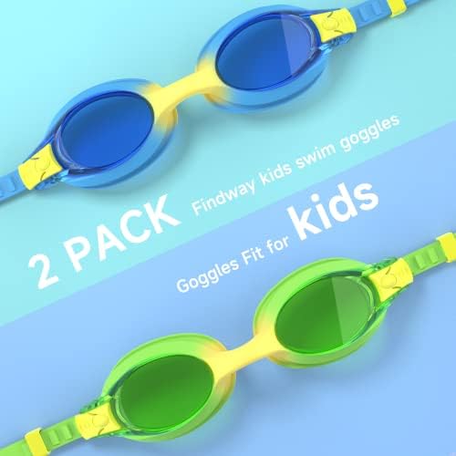 Детски Очила за плуване findway, Детски Очила За Плуване С защита от замъгляване, Не Протичат За Момичета и Момчета