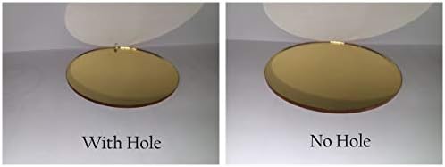 20 Златни Slr акрилни Празни кръгли дискове, лазерно рязане с гладки ръбове, кръгове от плексиглас 1/8 от инча (3 мм),