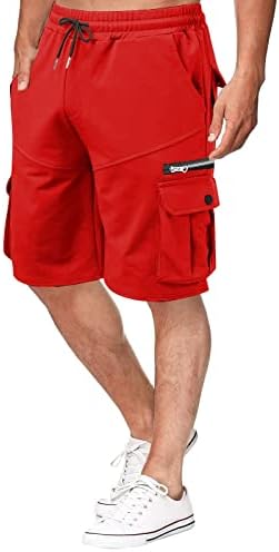 MIASHUI Спортни Топене Мъжки ританки къси Панталони Памук Свободни Плюс Размер Пятиточечные Панталони С много Джобове