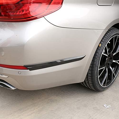 2 бр. въглеродни влакна за BMW новата серия 5 G30 2017 2018, авто ABS-пластмаса, хромирани странични задни декоративни