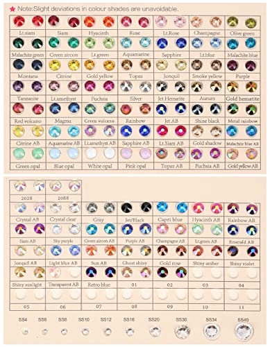 Новани Кристали и Стъклени Кристали Crystal Цветовата Диаграма Цветова карта