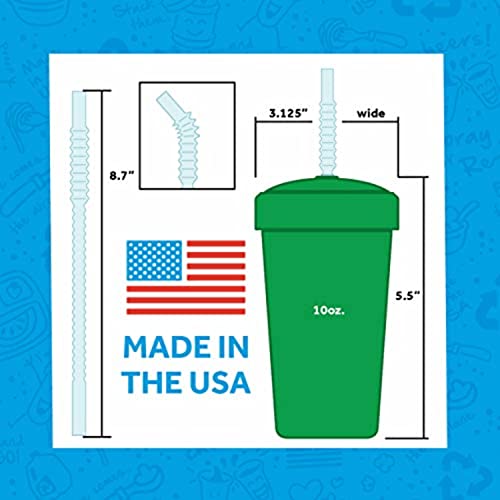 Презареждане с играта 10 Грама. Непроливайные чаши с Откидными Капаци от слама | Произведено в САЩ | едно Парче Силиконов